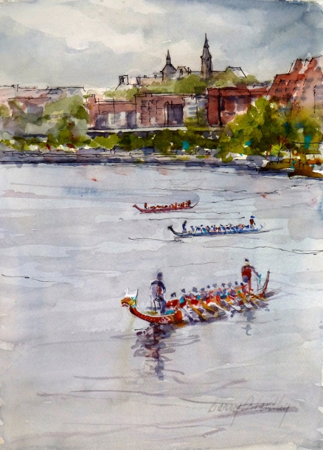 Lindley-Dragon-Boat-Race-Georgetown-15x11-watercolor.jpg