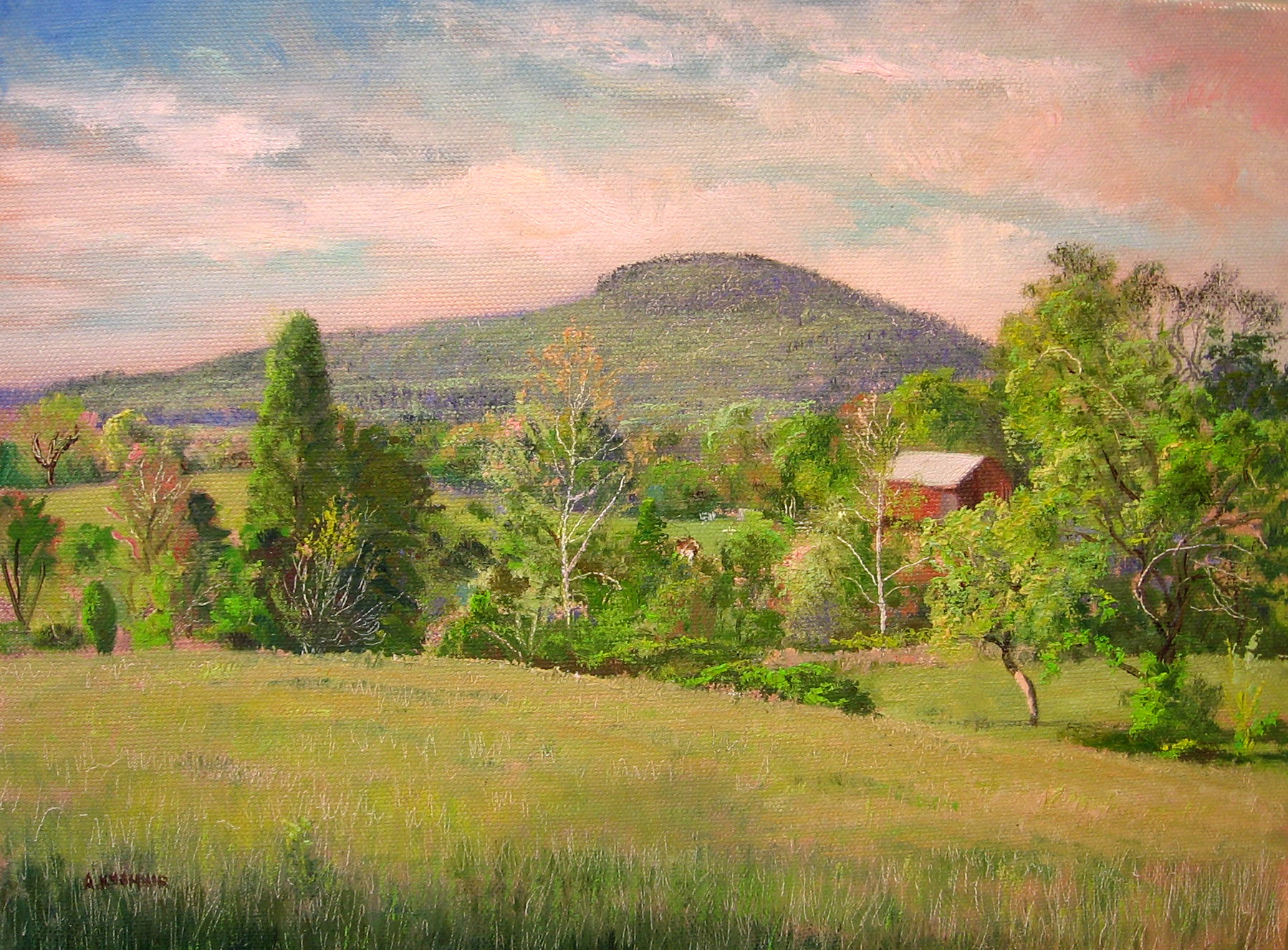 kushnir_sugarloaf_mtn_9x12_oil_on_canvas_050508.JPG